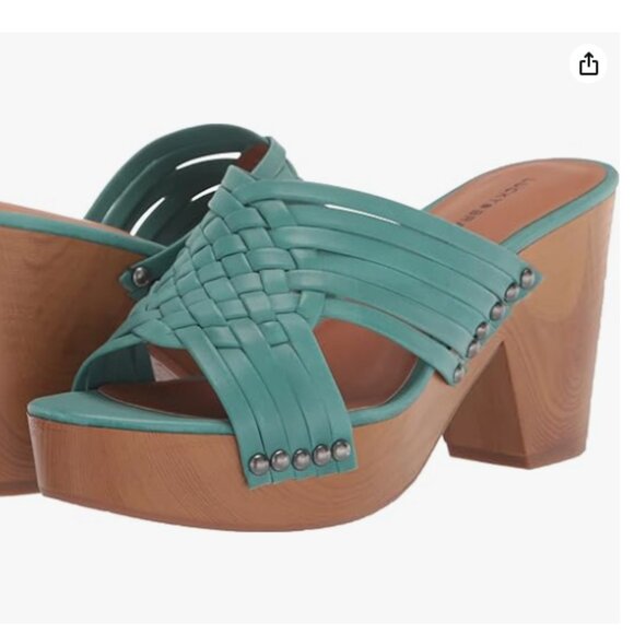 Lucky Brand Women's Tellimi Platform Sandal Size 10M Bristol Blue - Picture 1 of 9